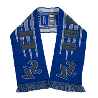 Écharpe de football longue et résistante réversible 100% acrylique coupe-vent légère pour les vacances et les matchs des hommes