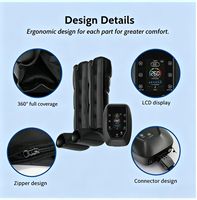 Bottes de compression 5200 mAh pour athlètes : Soulagement des douleurs musculaires, des gonflements lymphatiques et de la douleur, masseur de jambes pour la circulation sanguine et la récupération