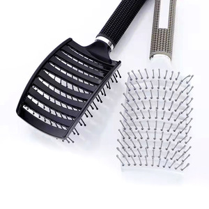 Brosse à cheveux en nylon <span class=keywords><strong>pour</strong></span> salon de coiffure, poils incurvés ventilés <span class=keywords><strong>pour</strong></span> massage du cuir chevelu, outils de coiffure <span class=keywords><strong>pour</strong></span> salon de coiffure, vente en gros - Product Image 5