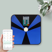 Aplicación electrónica API Bluetooth Body Fat Smart Personal Mini LED Máquina de pesaje Monitor médico