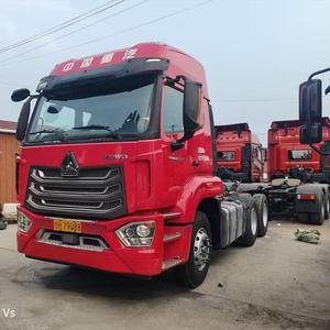 Nouveau SINOTRUK HOWO NX371 6x4 roue Diesel <span class=keywords><strong>tracteur</strong></span> remorque camion LHD Suspension pneumatique siège conducteur Euro 6 émission automatique utilisé - Product Image 1