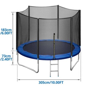 Trampolino Circolare Pieghevole Mega Super Blu Ecologico All'ingrosso con <span class=keywords><strong>Tappeto</strong></span> da Salto Rete di Sicurezza e Schiuma Durevole <span class=keywords><strong>per</strong></span> <span class=keywords><strong>Fitness</strong></span> <span class=keywords><strong>per</strong></span> Ragazzi e Ragazze - Product Image 2