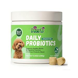 Fournisseurs de friandises pour chiens à base de probiotiques, sous marque privée OEM/ODM, pour la santé intestinale des animaux de compagnie, aliments et compléments pour animaux. - Product Image 1