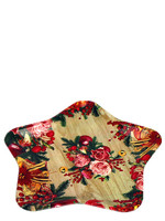 Assiettes de vaisselle incassables de décoration de Noël réutilisables à impression en forme d'étoile bon marché personnalisées