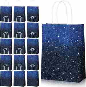 Galaxy <b>Party</b> <b>Bags</b> <b>Space</b> <b>Party</b> Favor <b>Bags</b> Starry Night Gift Goodie <b>Bag</b> Galaxy Treat Candy <b>Bag</b> for <b>Space</b> Stars Themed Birthday - Product Image 1