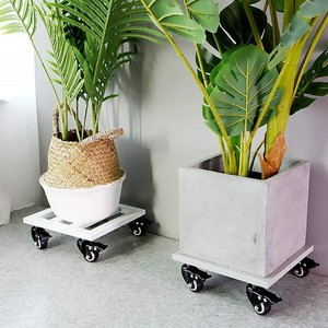 <b>Roller</b> <b>metal</b> flower pot storage rack, plant stand, square flower pot rack, flower pot trolley with <b>roller</b> tray, flower stand - Product Image 2