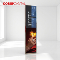 Totem numérique vertical COSUN pour affichage publicitaire sur pied en intérieur