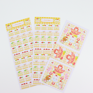 可爱动漫贴纸纸包定制卡通设计期刊剪贴簿和瓶子装饰 - Product Image 1