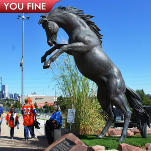 Estátua de fundição tamanho de vida do jardim ao ar livre, estátua de escultura de cavalo em <span class=keywords><strong>bronze</strong></span> - Product Image 2
