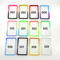 MLY Protecteur de carte gradée en TPU transparent de 4 pouces, type panneau arrière, avec pare-chocs et protection de plaque, coloré, couleurs assorties