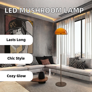 SIMIGモダンLEDマッシュルーム木製金属フロアランプアンティークフレンチデザインリビングルーム用ベッドルームソファサイドサンセット雰囲気 - Product Image 2