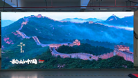 Panneau publicitaire LED P1.25 pour usage intérieur, affiche numérique pour salle d'exposition et ascenseur avec mur vidéo 16:9 et garantie de 2 ans