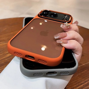 Orange Style Transparent Acrylic+tpu Phone case <b>for</b> iphone air 17pro 17promax,<b>for</b> iphone 17 case <b>Camera</b> Control protection - Product Image 6