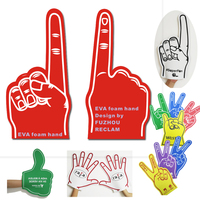 Aangepaste Eva Foam Vinger Juichen Handen, Juichen Vinger Spons, Baseball Sport Foam Handschoen Spons Hand Voor Juichende