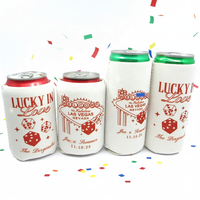 RYO Custom Monogrammed Wedding Neoprene Insulated Waterproof 12oz Can Cooler Coozie for Beer <strong>Stubby</strong> <strong>Holders</strong>