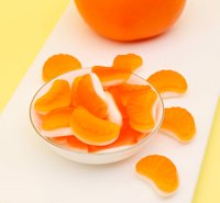 Permen Jelly Busa Bentuk Irisan Jeruk Langsung dari Pabrik Cina, Lembut Kenyal Rasa Buah, Grosir, Harga Murah