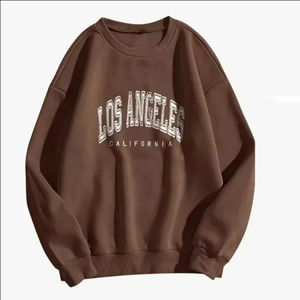 La Chine fournit Offre Spéciale pull blanc à manches longues Vintage surdimensionné col rond goutte épaule sweat pour hommes - Product Image 1