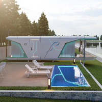 Maison conteneur capsule extensible pour l'extérieur Maison capsule modulaire moderne Maison préfabriquée mobile de luxe