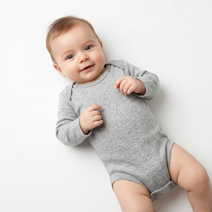 Combinaison Bébé Unisexe en Coton Biologique 100% Respirante Anti-Bactérienne Style Vintage Écologique pour Nouveau-né – Vente en Gros OEM - Product Image 1