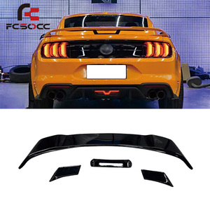 Aileron arrière en fibre de carbone pour Ford <span class=keywords><strong>Mustang</strong></span> 2015-2017, becquet de coffre arrière, accessoires de pare-chocs automobile - Product Image 1