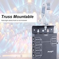Pknight DMX-8402J Répartiteur DMX512 4 canaux avec isolation optique, connexion PowerCON et RCA, garantie 1 an, 4 sorties DMX, Truss