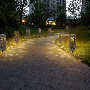 Lanterne led solaire d'extérieur imperméable pour pelouse, cour, patio, lampes suspendues - Product Image 1