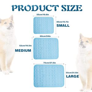 Factory Dog <b>Cooling</b> <b>Mats</b> for Dogs <b>Cat</b> Feeding Pet <b>Cooling</b> <b>Mat</b> Ice Blanket Sleeping Pad Summer Puppy Comfortable Dog <b>Cooling</b> <b>Mats</b> - Product Image 6