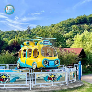 Nouveau 360 degrés rotatif 18 places Air Bus Ride équipement de terrain de jeu extérieur et intérieur matériau en fibre de verre-disponible à la vente - Product Image 4