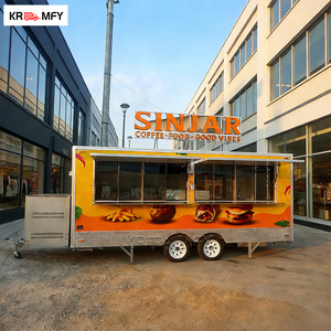 OEM Espresso Coconut Water Cart Rooftop Mobile Kitchen Truck With Deepfryer Food Trailer For Usa - Product Image 1