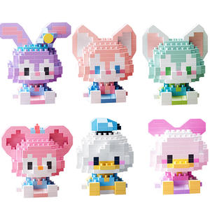 ミニビルディングブロックアニメ人気キッズトイPc 50カラーボックスレンガカラフル女の子プラスチックパズル1個 - Product Image 2