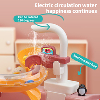 BGL Simulation évier sortie d'eau électrique lave-vaisselle jouet jouer Kits de cuisine matière plastique pour jeu de cuisine pour enfants