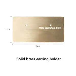 Solid Brass Earring Holder Earring Cards Portable Organizer Holder Jewelry Showcase Earring Retail Jewelry Card Display Stand