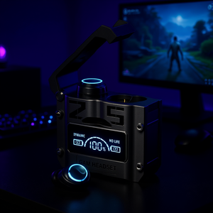 M25 Dynamic Gaming Headset TWS In-Ear Earbuds Bluetooth 5.5 ANC ENC <b>LED</b> <b>Lights</b> High Fidelity Noise Cancelling Wireless - Product Image 2