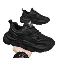 Nouvelle Arrivée Chaussures de Course Décontractées pour Hommes Printemps Respirantes Légères Tendance Rehaussantes à Semelle Épaisse Torre