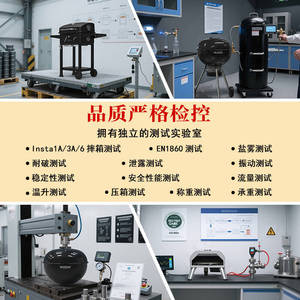 Custom BBQ Grill With Trolley And Side Shelf For Outdoor Cooking - Product Image 4