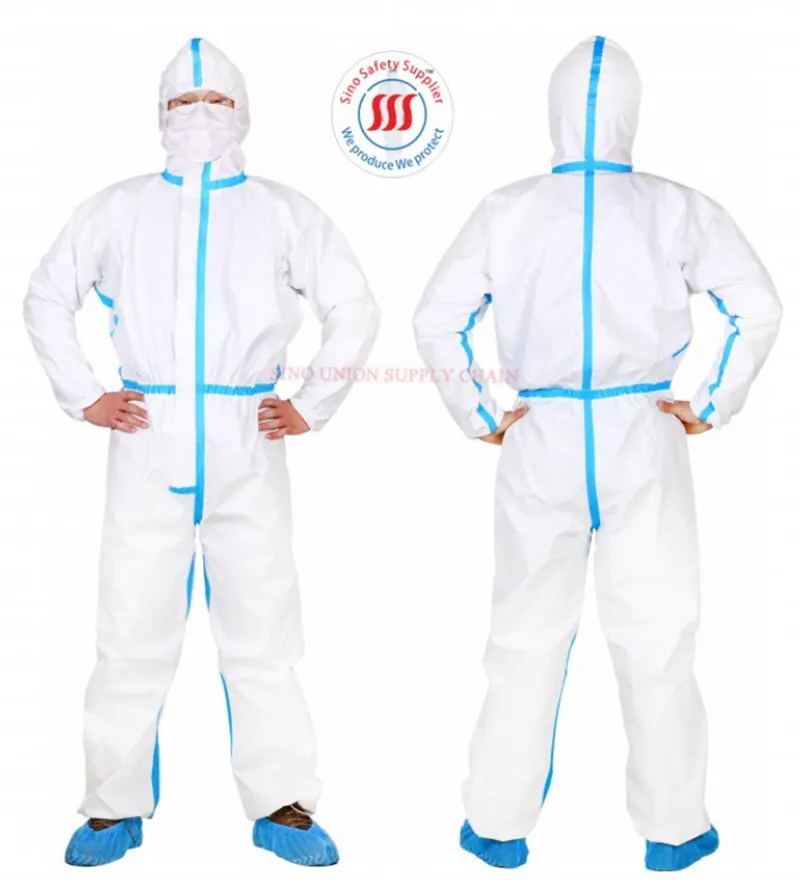 Level Wholesale Anti Static Level 3 Protective Non Woven Disposable Lab Coat Coveralls Safety Protective Coverall
