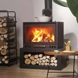 Foyer extérieur pour les amateurs <span class=keywords><strong>de</strong></span> confort et d'ambiance, avec vue panoramique en verre, rangement intégré pour <span class=keywords><strong>bois</strong></span> <span class=keywords><strong>de</strong></span> <span class=keywords><strong>chauffage</strong></span>, structure élégante, foyer chauffant - Product Image 6