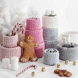 <span class=keywords><strong>Cesta</strong></span> <span class=keywords><strong>Redonda</strong></span> Decorativa <span class=keywords><strong>de</strong></span> <span class=keywords><strong>Ganchillo</strong></span> Personalizada, Organizador <span class=keywords><strong>de</strong></span> Cosméticos Tejido a Mano, <span class=keywords><strong>Cesta</strong></span> <span class=keywords><strong>de</strong></span> Escritorio para Tocador - Product Image 3