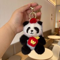 Porte-clés jouet animal en peluche fabricant pas cher sur mesure en coton mignon peluche figure jouet sac pendentif pour filles cadeau