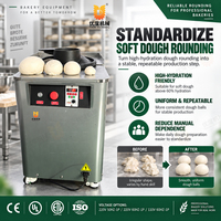 Machine à rouler la pâte à haute hydratation, machine à diviser la pâte, teneur en humidité de 55 à 70 %, machine à arrondir la pâte
