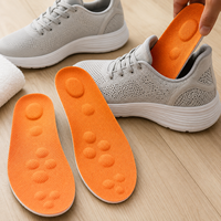 Semelles intérieures ajustables pour hommes et femmes, avec supports de voûte plantaire en silicone amortissants, imprimées sur mesure, pour athlètes, confortables pour les chaussures de sport