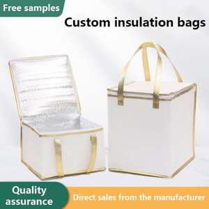 Sac isotherme personnalisé en gros, sac isotherme en tissu non tissé, sac isotherme à main, sac isotherme pour le déjeuner - Product Image 2