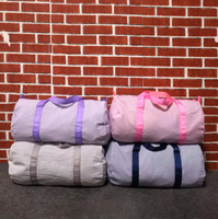 Sac de voyage pour enfants en seersucker 7 couleurs, lot de 25 sacs de sport portables à rayures, sac à main, entrepôt GA, sac de voyage courte distance pour enfants