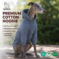Sweat à capuche pour chien de compagnie Greyhound Whippet, en coton molletonné de qualité supérieure, multicolores, chaud, classique, design élégant, directement de l'usine