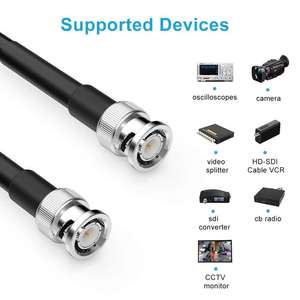 OEM BOFAN <strong>Sdi</strong> <strong>Cable</strong> 20ft Xrds-rf 75 Ohm 3g/<strong>hd</strong>-<strong>sdi</strong> <strong>Cable</strong> Bnc Male Video Coaxial <strong>Cable</strong> For Video Surveillance Camera Cctv System - Product Image 3