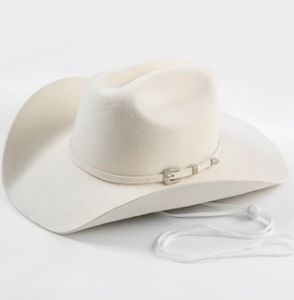 A111502 Sombrero de Fieltro de Lana 100% de Alta Calidad, Personalizable al por Mayor, Ala Ancha Rígida, Unisex, Casual, para las Cuatro Estaciones - Product Image 5