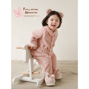 Đồ ngủ mùa đông ấm áp khuyến mãi nóng, bộ 2 món, dành cho bé gái, chất liệu dày dặn, bộ đồ ngủ trẻ em họa tiết hoạt hình - Product Image 3