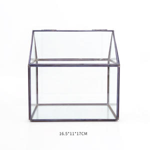 Terrario geométrico de vidrio para interiores, venta al por mayor, decoración del <span class=keywords><strong>hogar</strong></span>, terrario artesanal, contenedores de vidrio para el <span class=keywords><strong>hogar</strong></span> <span class=keywords><strong>y</strong></span> la decoración de bodas - Product Image 6