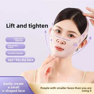 Bandeau amincissant <span class=keywords><strong>pas</strong></span> <span class=keywords><strong>cher</strong></span> pour le menton et les joues, masque liftant en V, sangle anti-rides pour le visage, masque de nuit, beauté et santé - Product Image 2