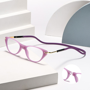 All'ingrosso occhiali presbiti a magnete forte trasparente in acetato girevole occhialini in pietra uomo specchio colorato per presbiopia - Product Image 1